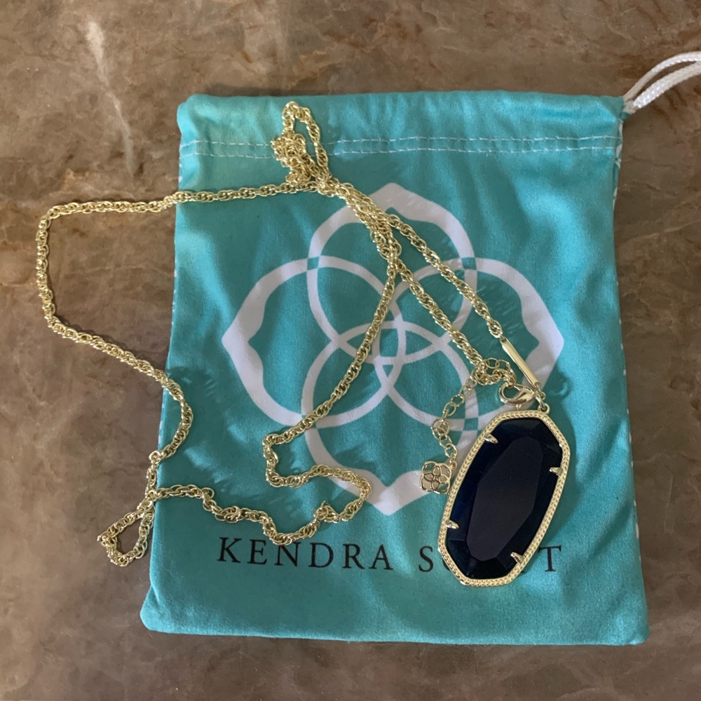 Kendra Scott Navy Cats Eye Rae Necklace